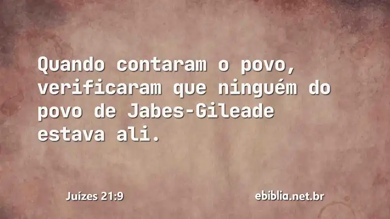 Juízes 21:9