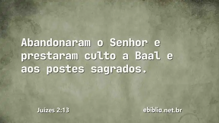 Juízes 2:13