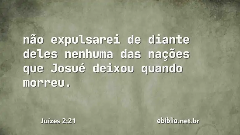 Juízes 2:21