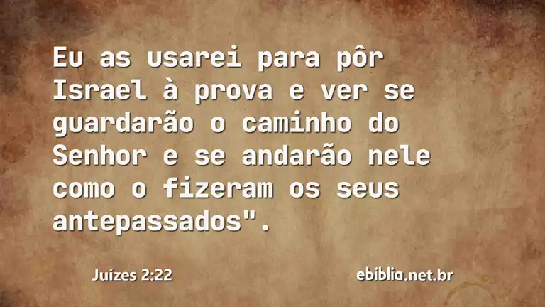 Juízes 2:22