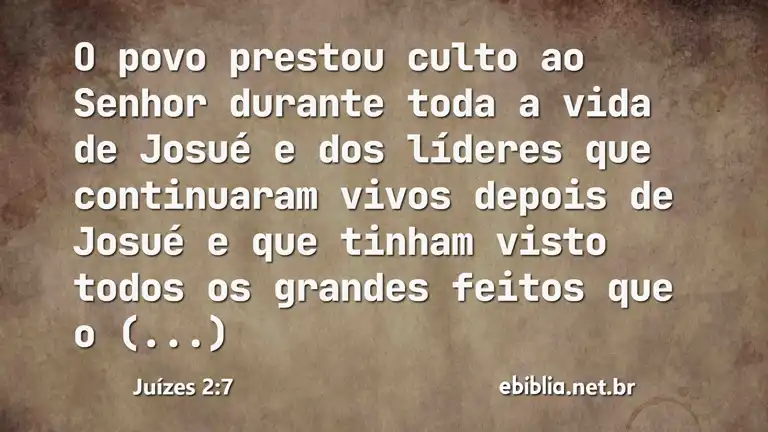 Juízes 2:7