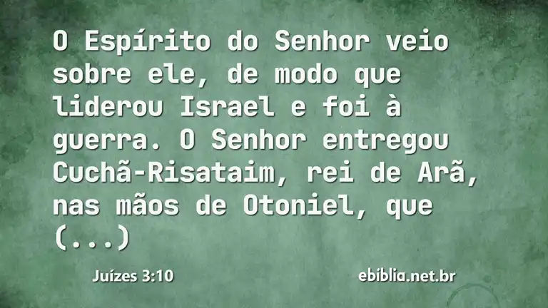 Juízes 3:10