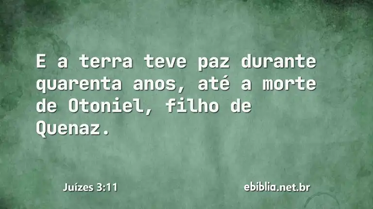 Juízes 3:11