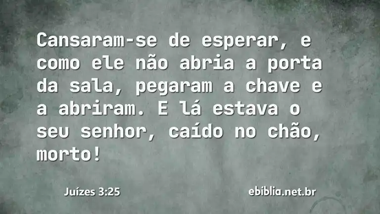 Juízes 3:25