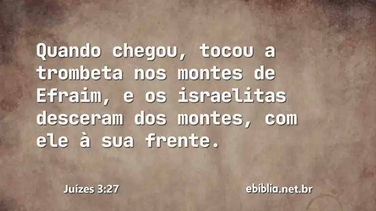 Juízes 3:27