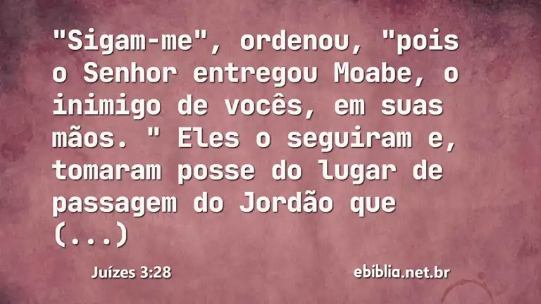 Juízes 3:28