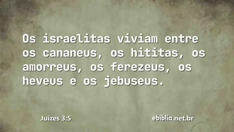 Juízes 3:5