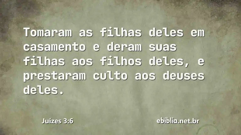 Juízes 3:6