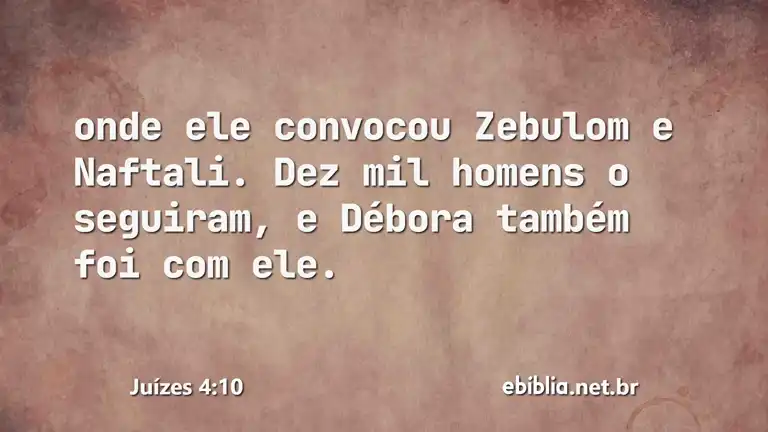 Juízes 4:10