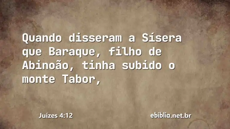 Juízes 4:12