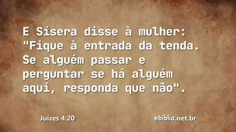 Juízes 4:20