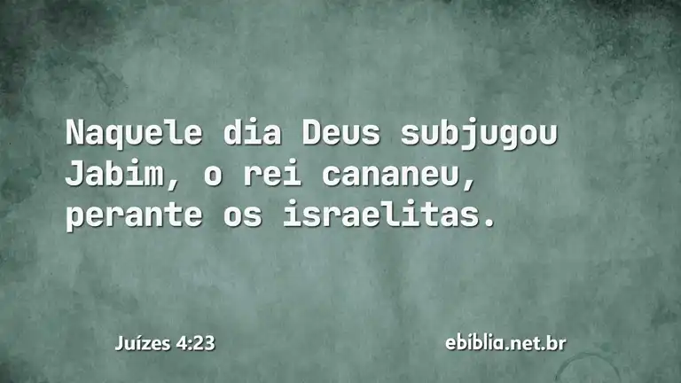 Juízes 4:23