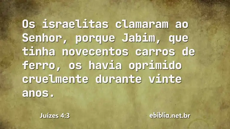 Juízes 4:3