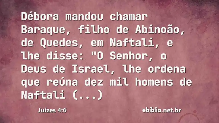 Juízes 4:6