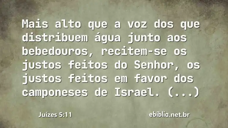 Juízes 5:11