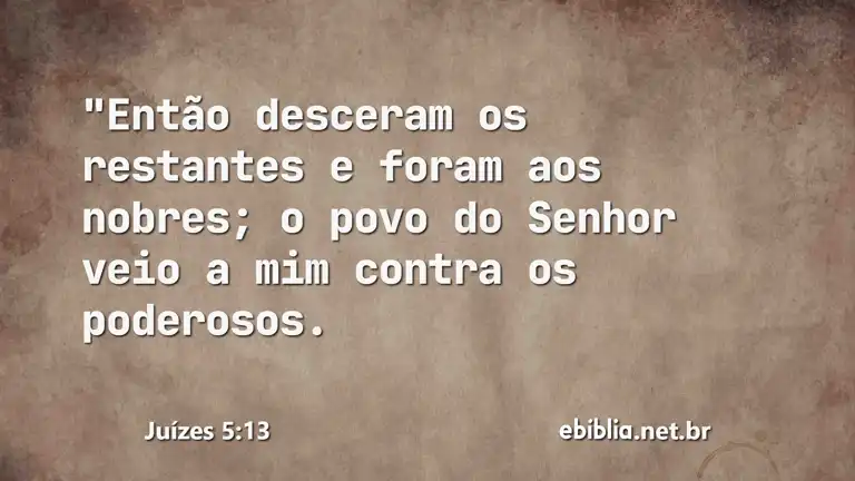 Juízes 5:13