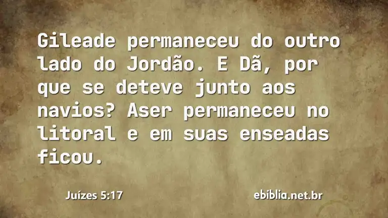 Juízes 5:17