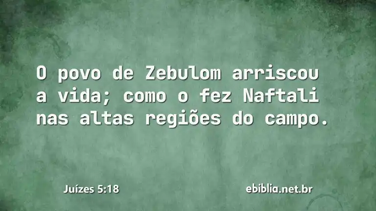 Juízes 5:18