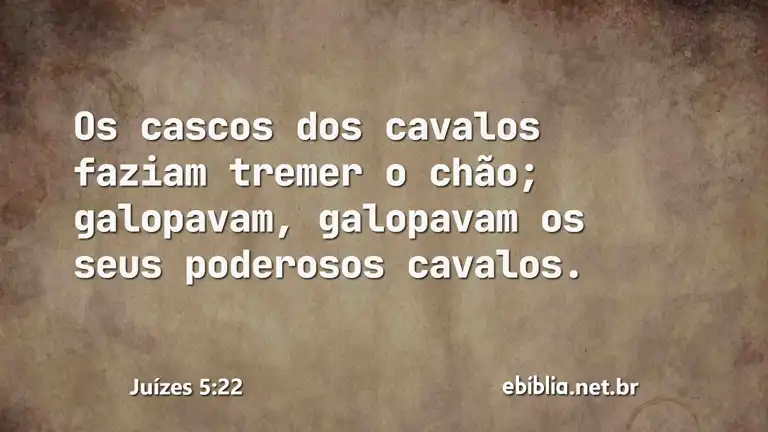 Juízes 5:22