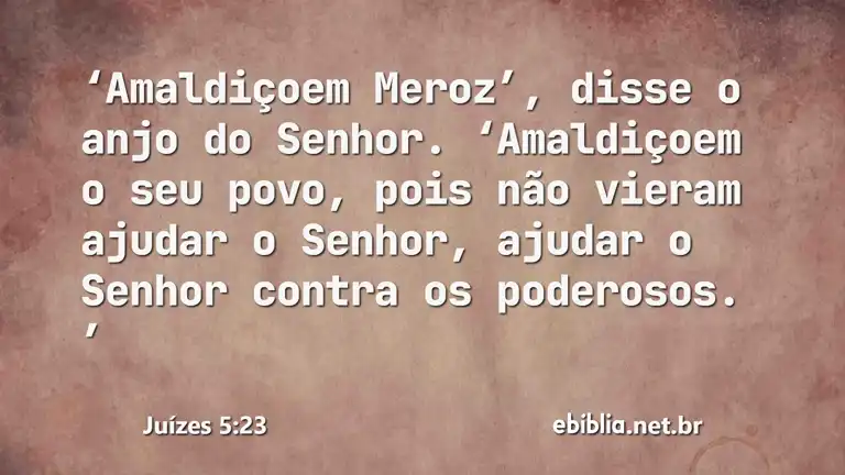 Juízes 5:23