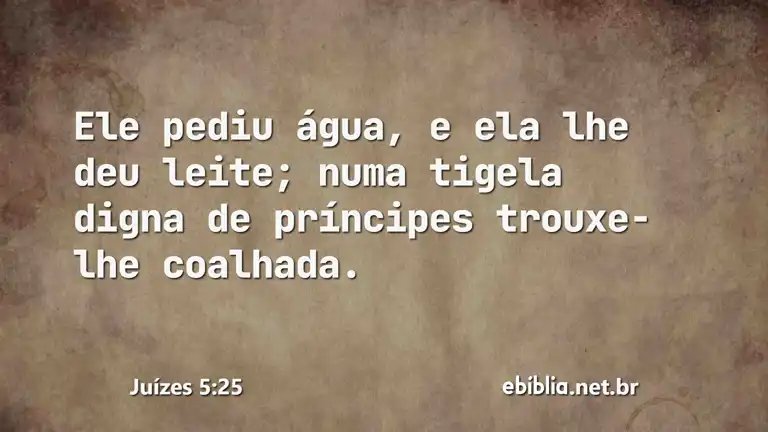 Juízes 5:25