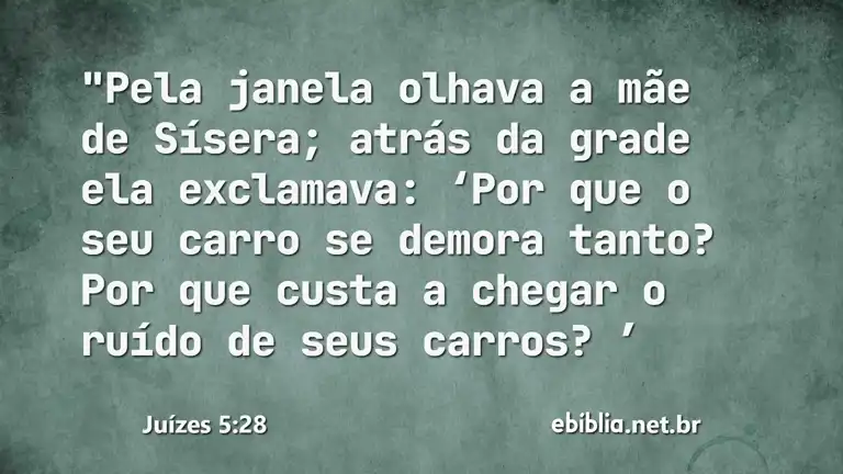 Juízes 5:28