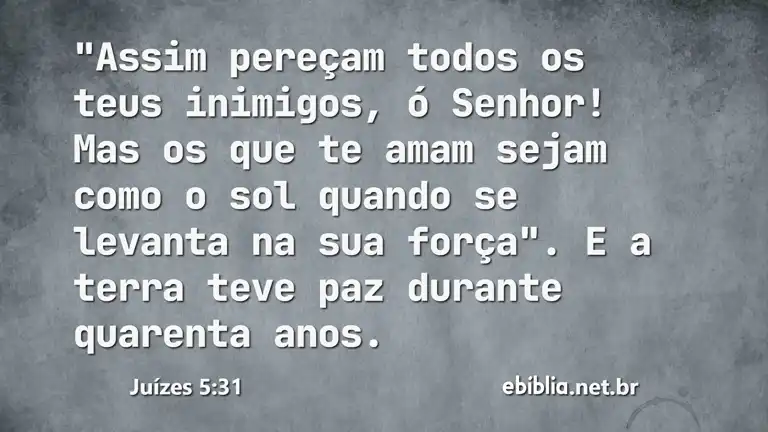 Juízes 5:31