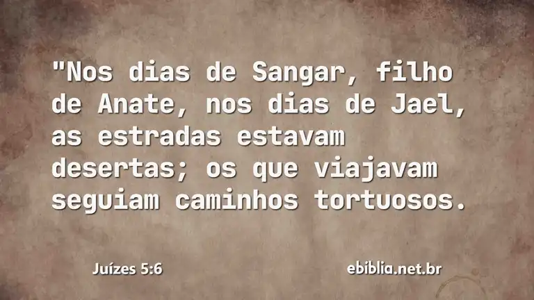 Juízes 5:6