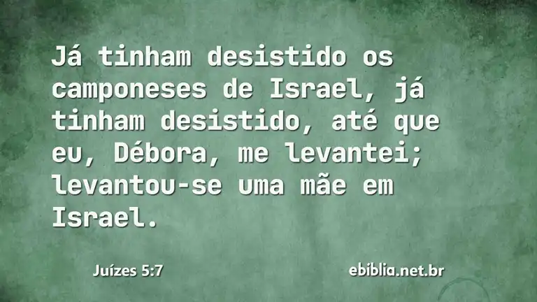 Juízes 5:7