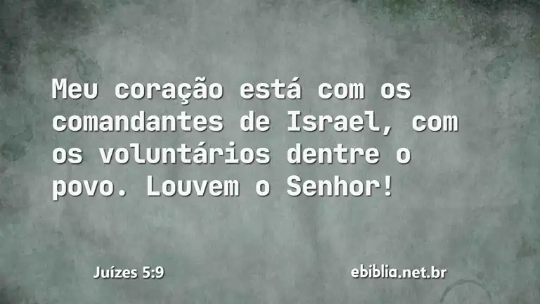 Juízes 5:9