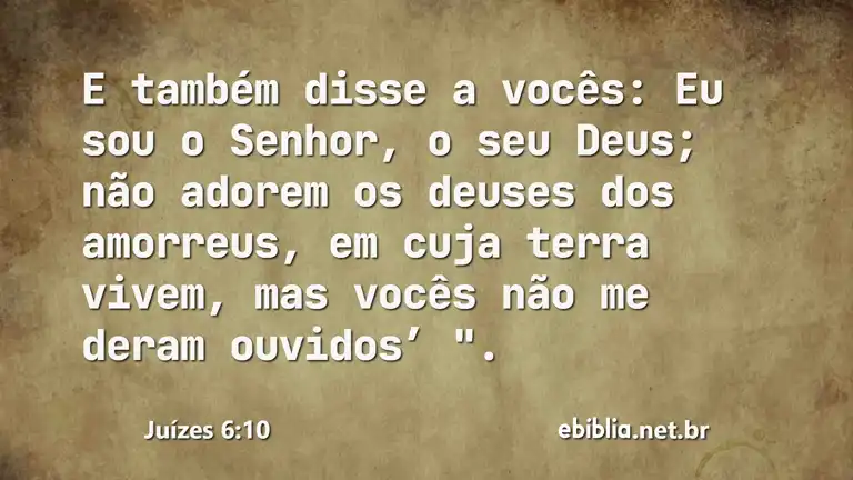 Juízes 6:10