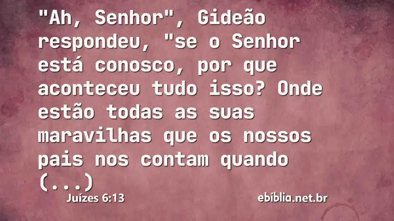 Juízes 6:13