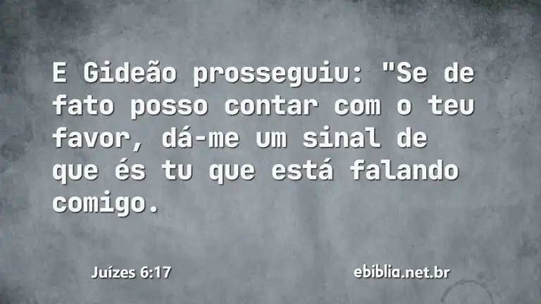 Juízes 6:17