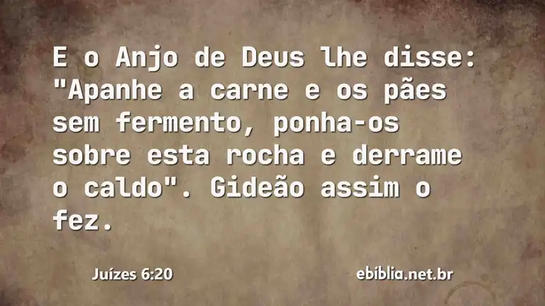 Juízes 6:20