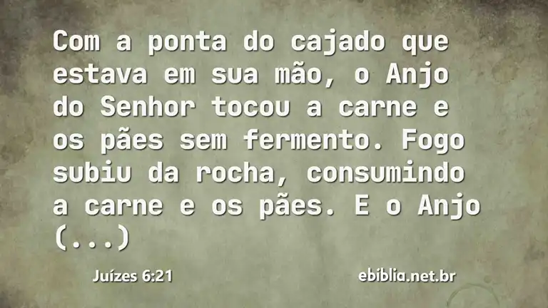 Juízes 6:21