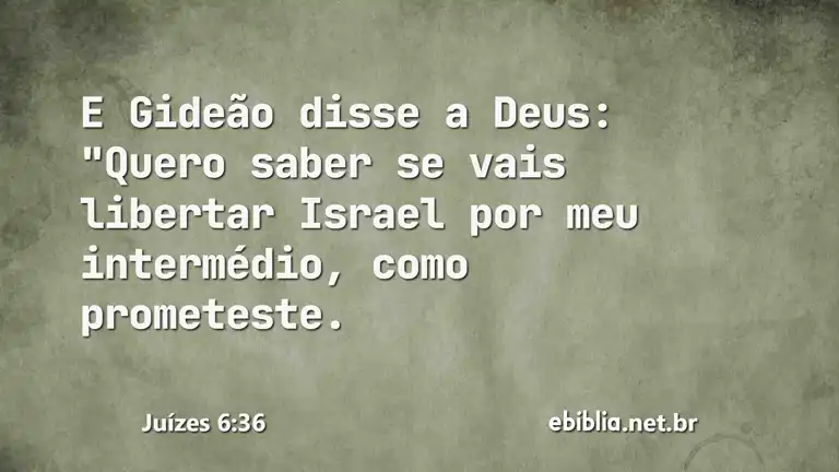 Juízes 6:36