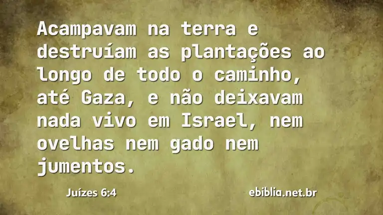 Juízes 6:4