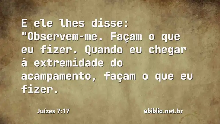 Juízes 7:17