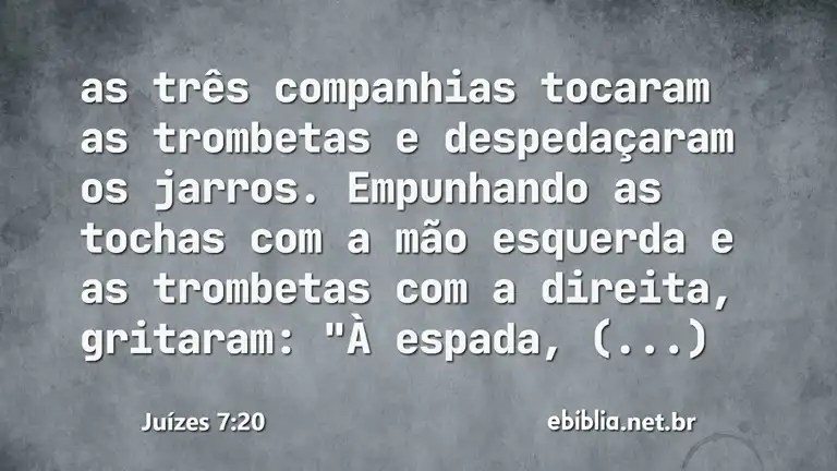 Juízes 7:20