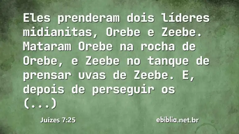 Juízes 7:25