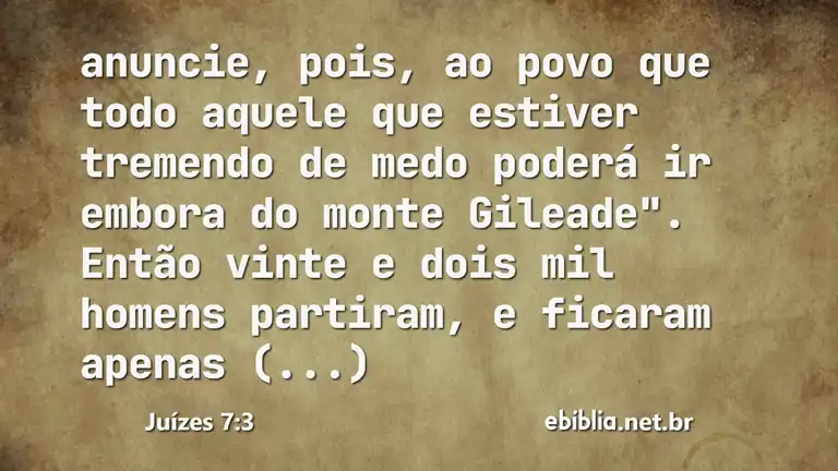 Juízes 7:3