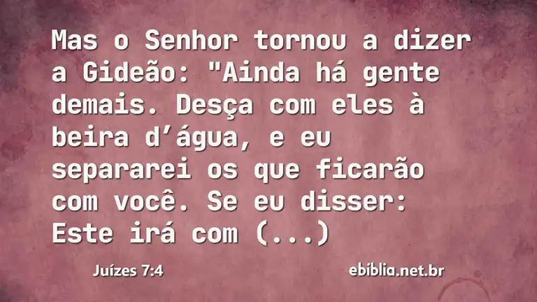 Juízes 7:4