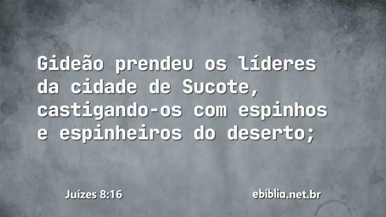 Juízes 8:16