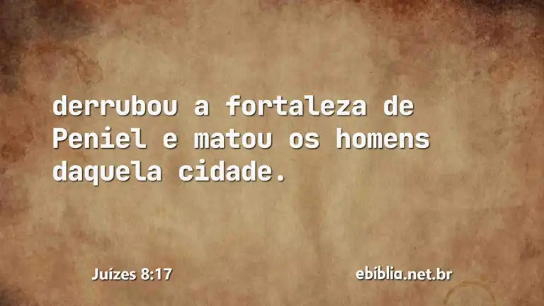 Juízes 8:17