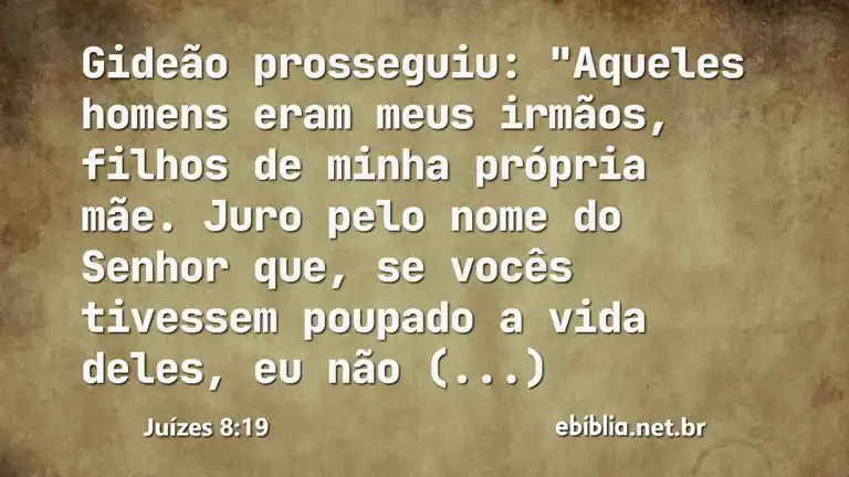 Juízes 8:19