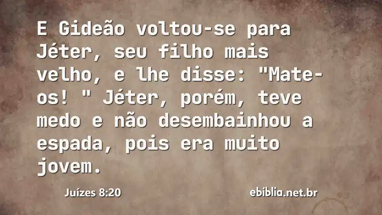 Juízes 8:20