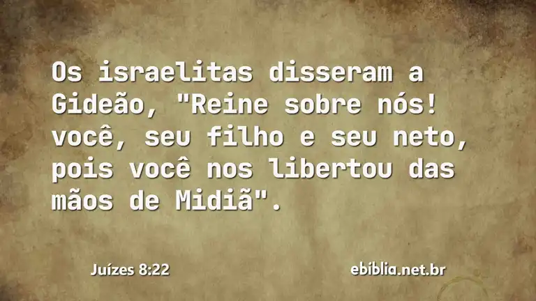 Juízes 8:22