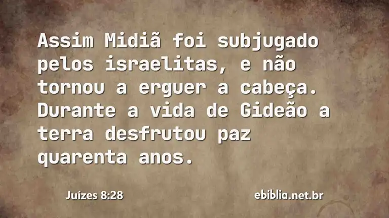 Juízes 8:28