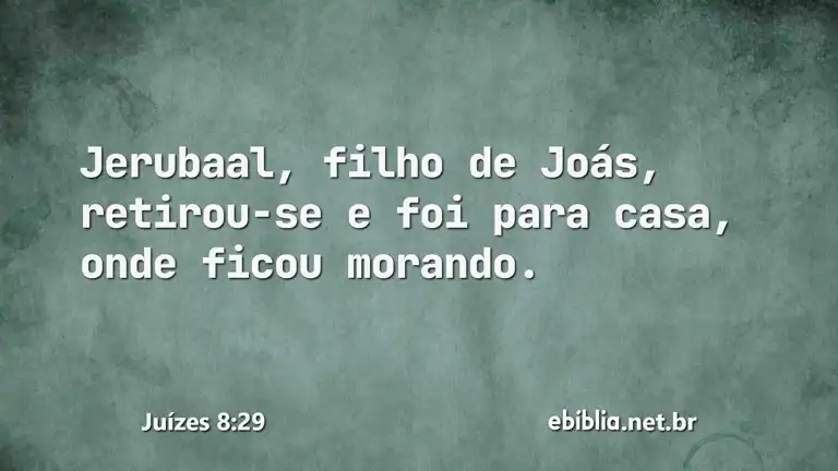 Juízes 8:29