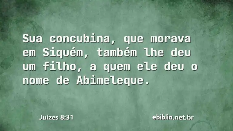 Juízes 8:31